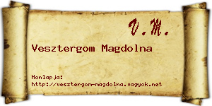 Vesztergom Magdolna névjegykártya